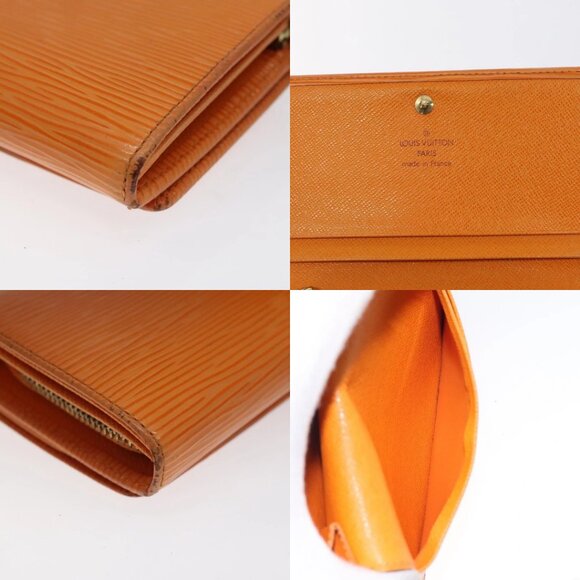 LOUIS VUITTON Epi Porte Monnaie Billets Tresor Mandarin M6350H LV Auth 123533 - Picture 15 of 15